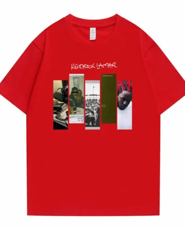 Kendrick Lamar Good Kid Print Red T-shirt