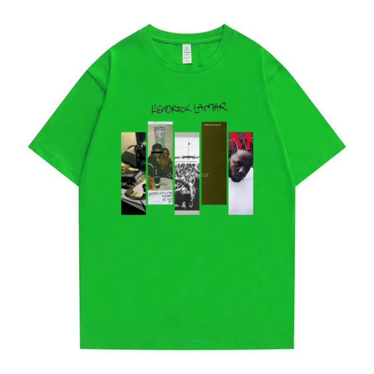 Kendrick Lamar Good Kid Print Green T-shirt