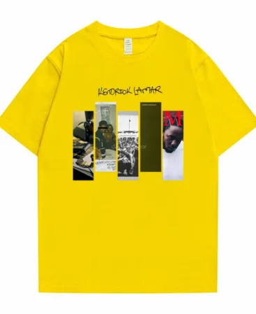 Kendrick Lamar Good Kid Print Yellow T-shirt