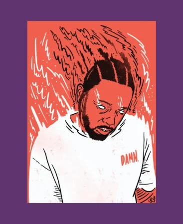 Kendrick DAMN T-Shirt Purple