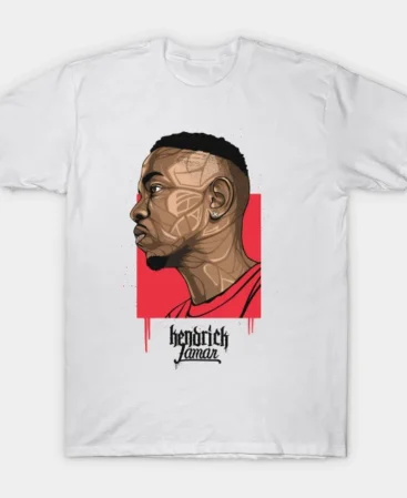Kendrick Lamar Portrait T-Shirt White