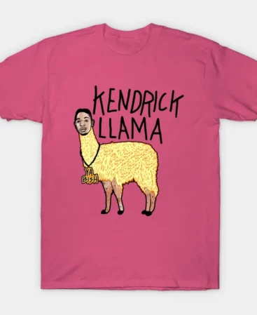 Kendrick Llama T-Shirt Hot Pink